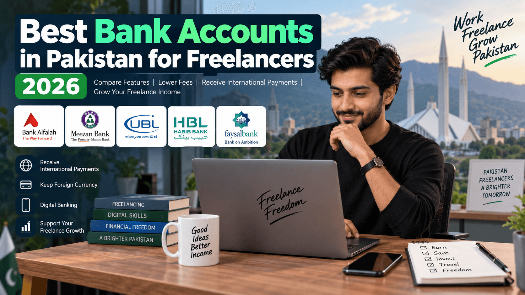 Best Bank Accounts in Pakistan for Freelancers: 5 Top Picks