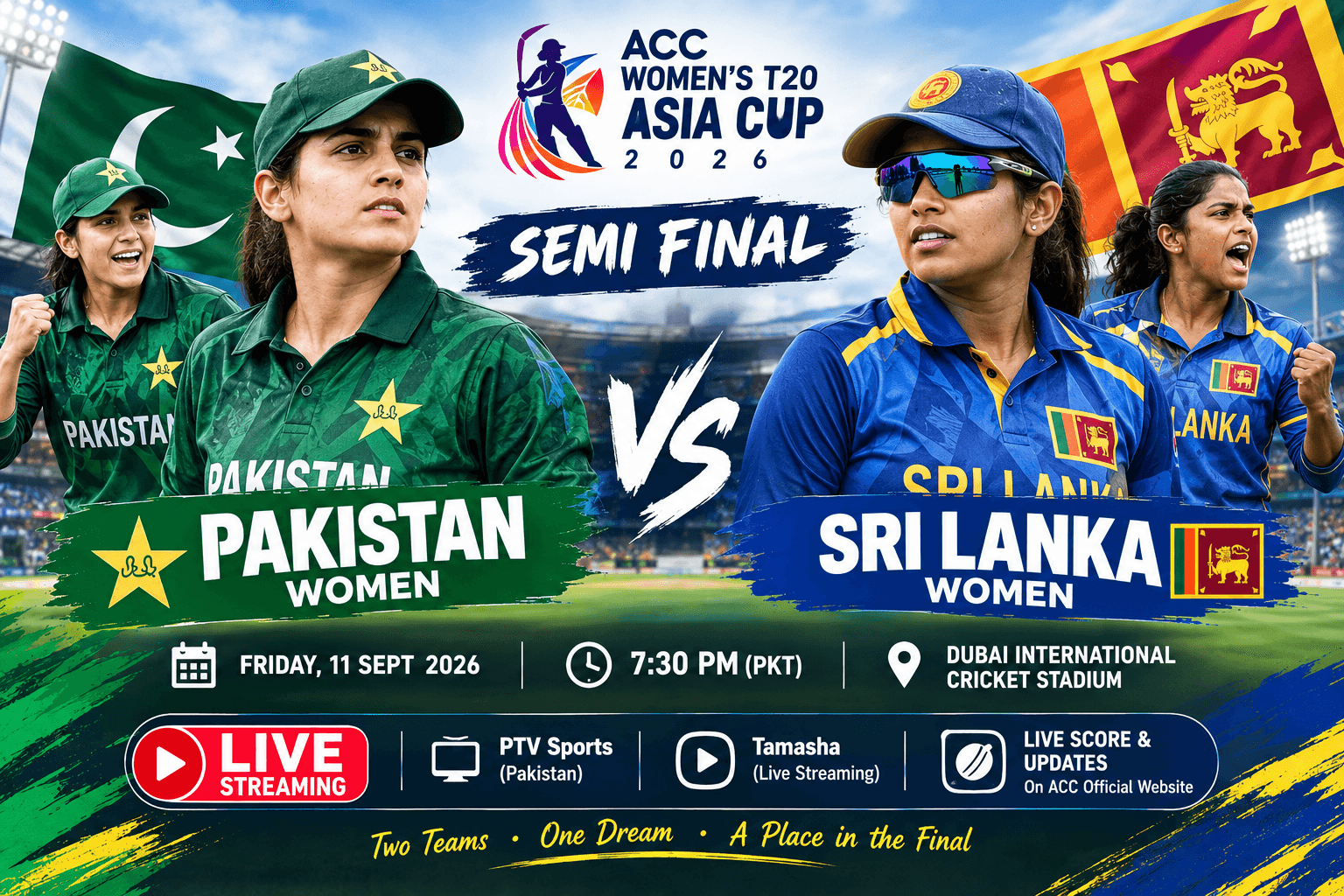 Pakistan Women vs Sri Lanka Women Live: Asia Cup Semi-Final, Live Score & Streaming