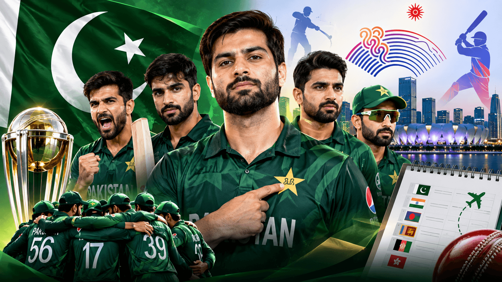 Pakistan Men's Asian Games 2026 Cricket Squad — Full List, Captain, Schedule