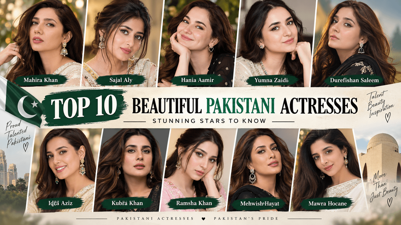 Top 10 beautiful Pakistani actresses from Pakistan