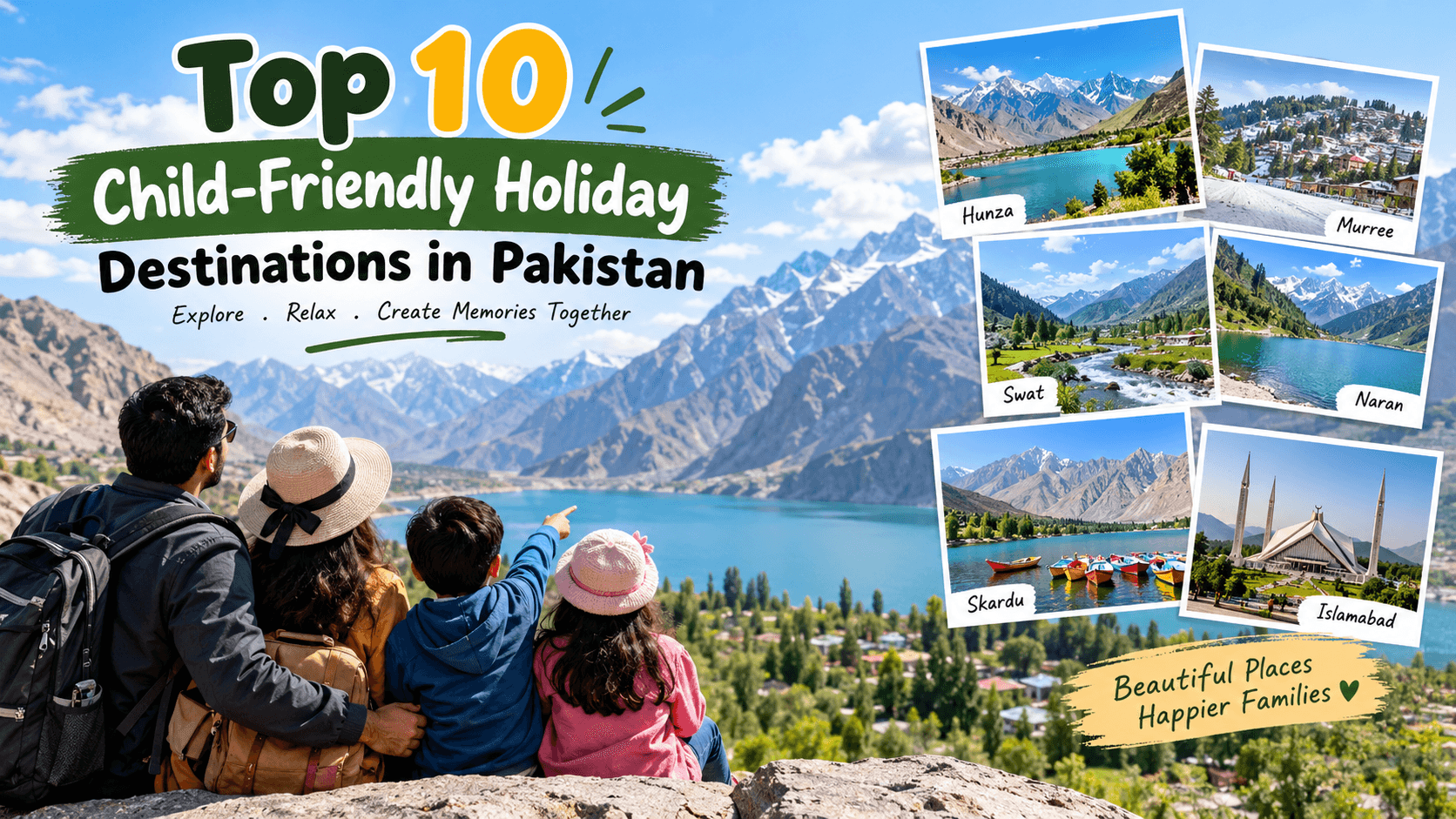 Child-friendly holiday destinations in Pakistan for families