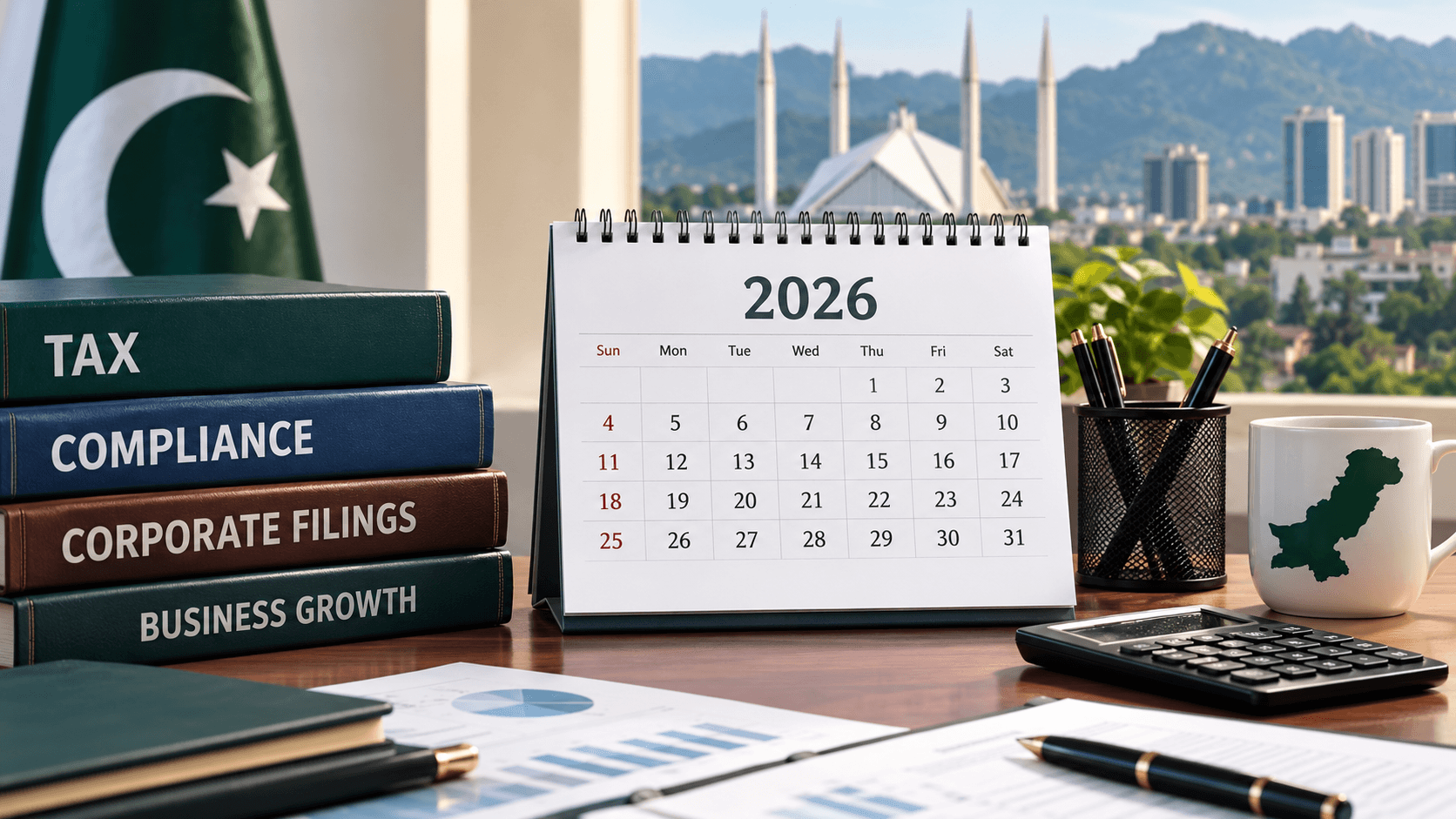 Pakistan Business Calendar 2026 tax and compliance deadlines