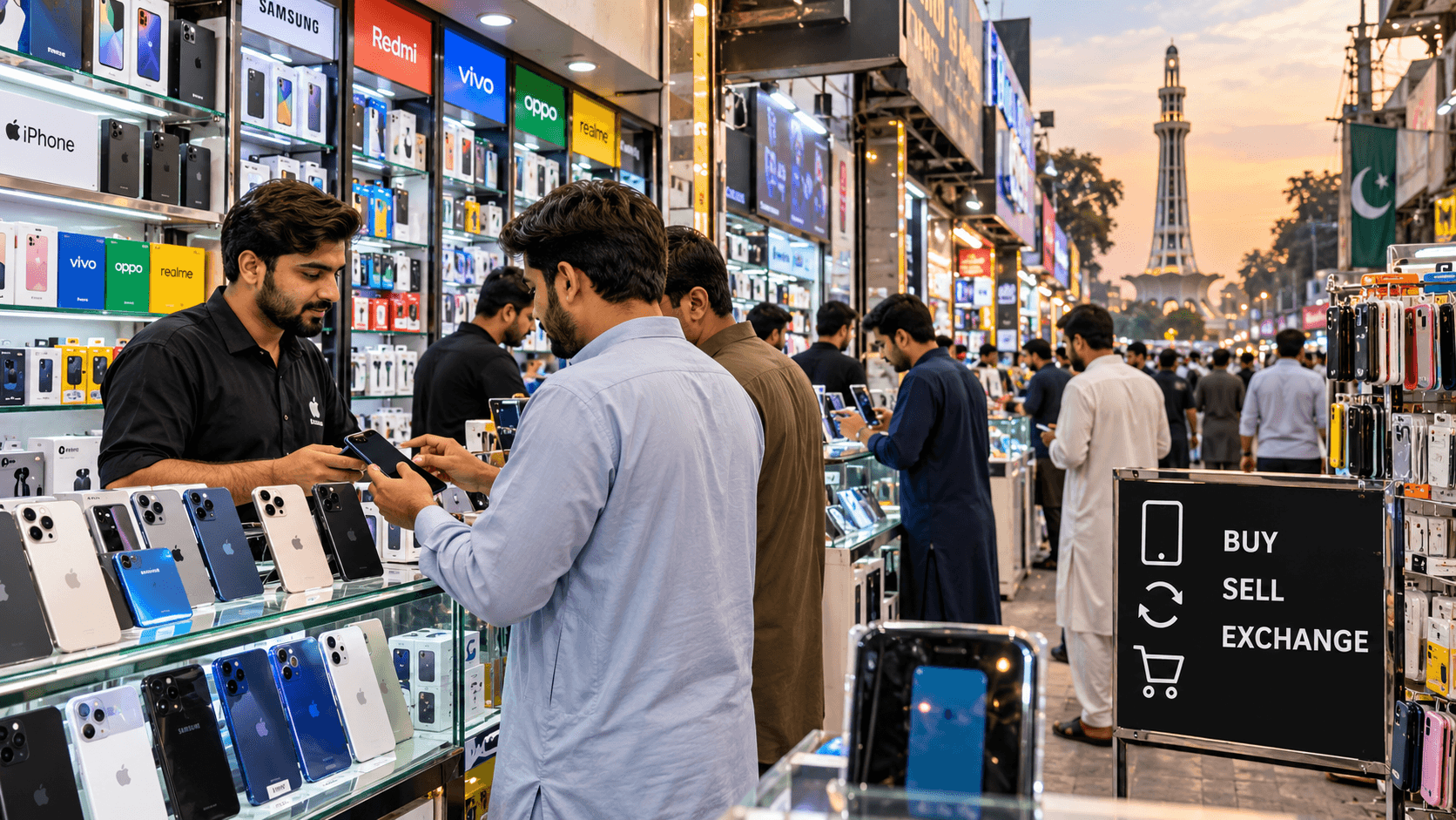 Mobile Markets in Lahore for new and used phones