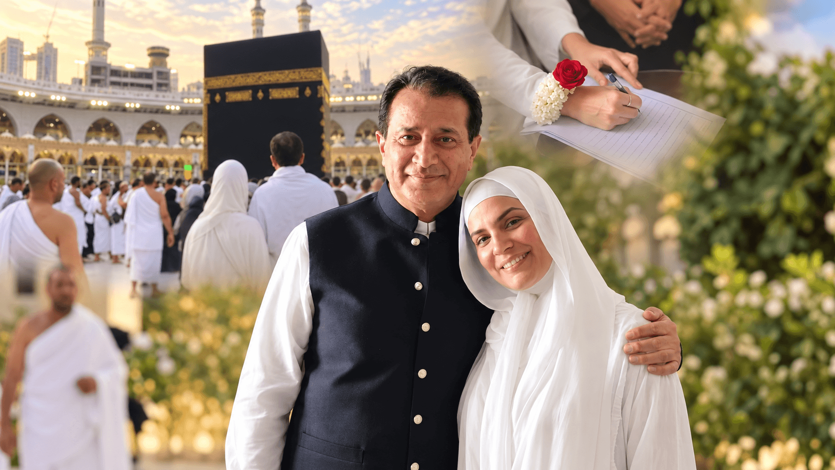 Kiran Khan marriage with Ishtiaque Baig in Makkah during Umrah