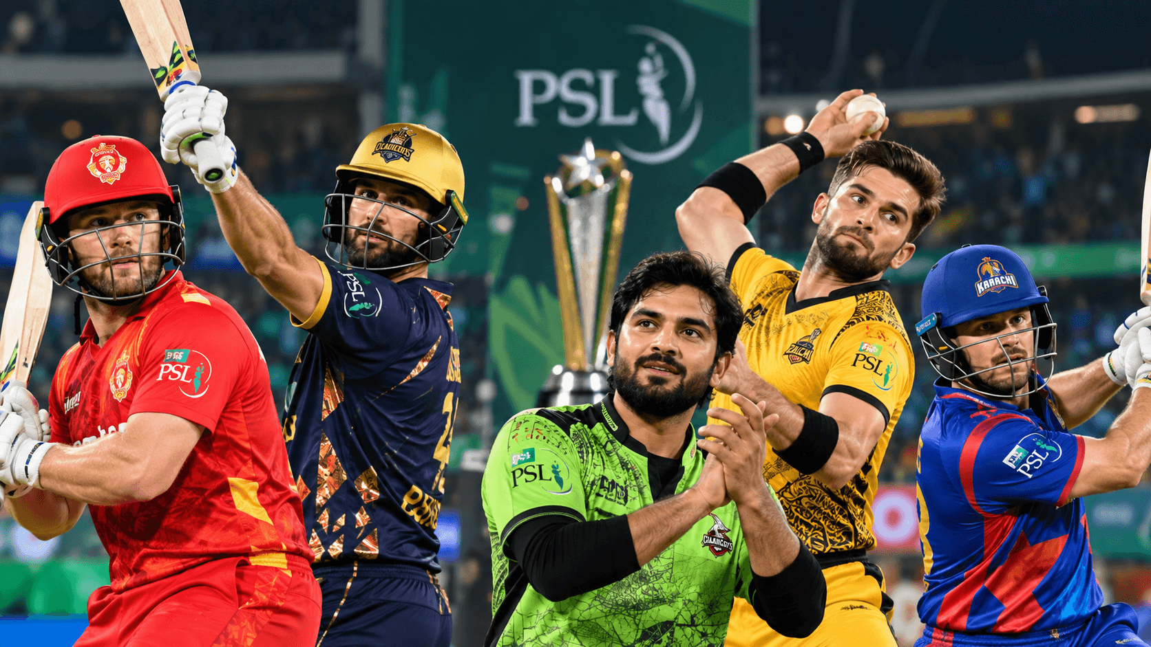 Overseas Players in PSL competing alongside Pakistani cricketers in a Pakistan Super League match.