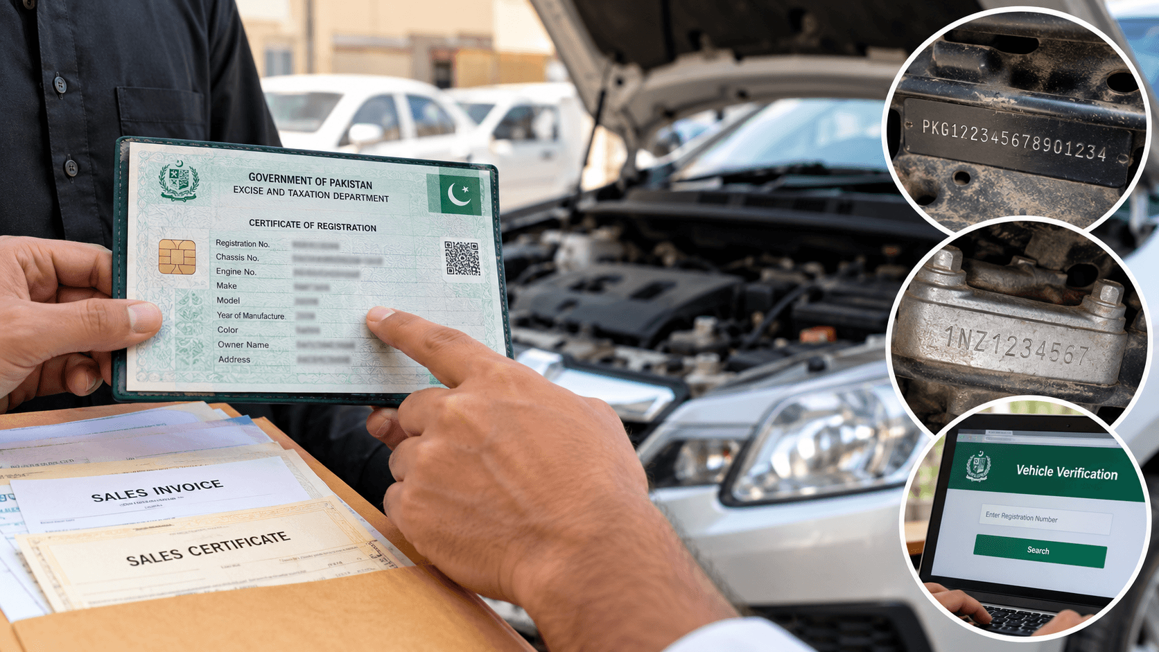Used Car Documents Pakistan verification before buying a vehicle