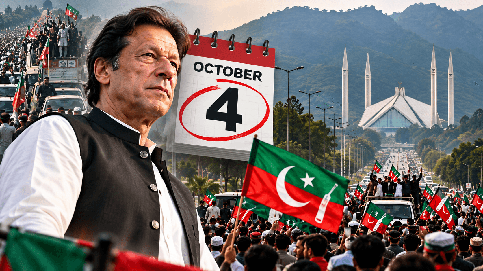 PTI Islamabad March preparations for October 4 in Pakistan