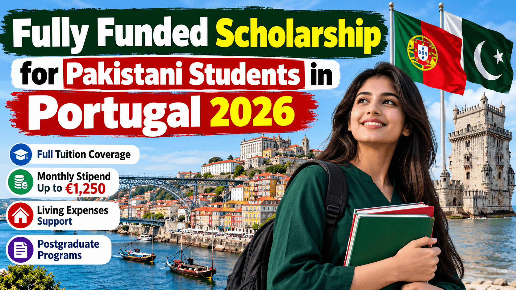 Fully Funded Scholarship Portugal 2026 for Pakistani students