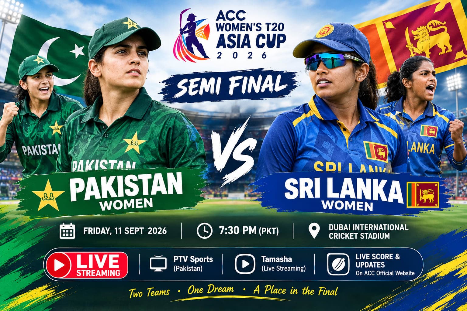 Pakistan Women vs Sri Lanka Women Live: Asia Cup Semi-Final, Live Score & Streaming