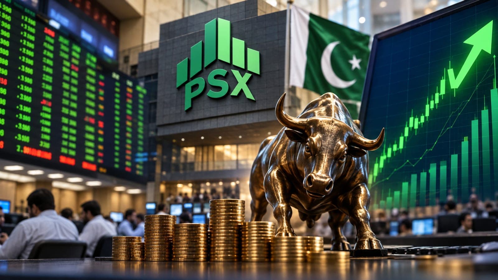 PSX Today โ KSE-100 Index latest update and Pakistan Stock Exchange market performance