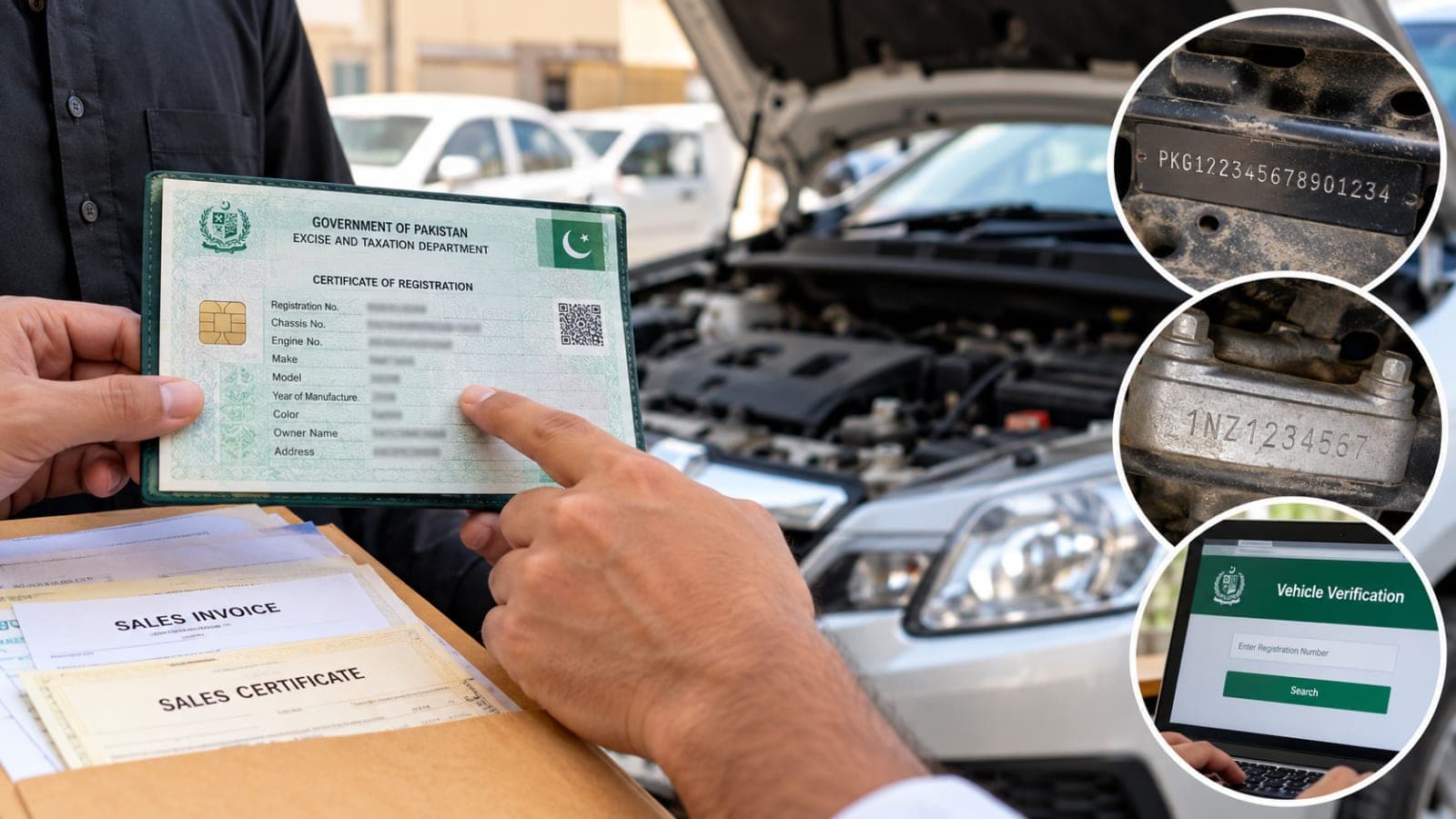 Used Car Documents Pakistan verification before buying a vehicle