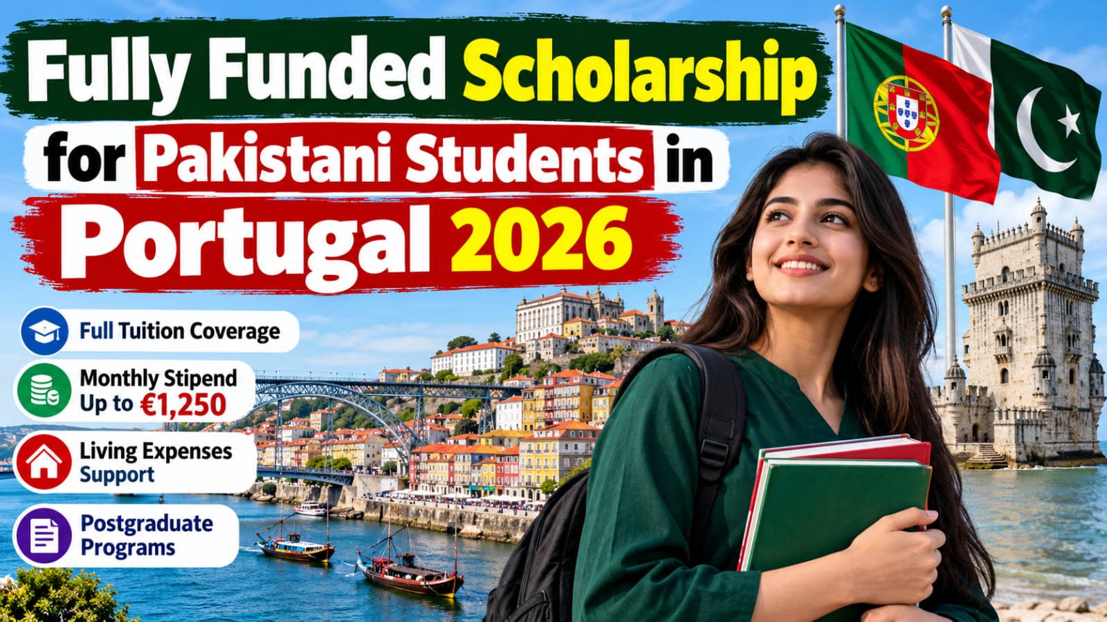 Fully Funded Scholarship Portugal 2026 for Pakistani students