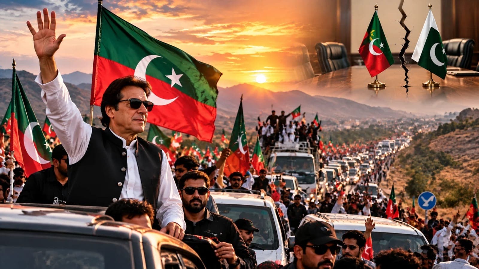 PTI Long March Sets Off From Lakki Marwat After Talks With Government Collapse