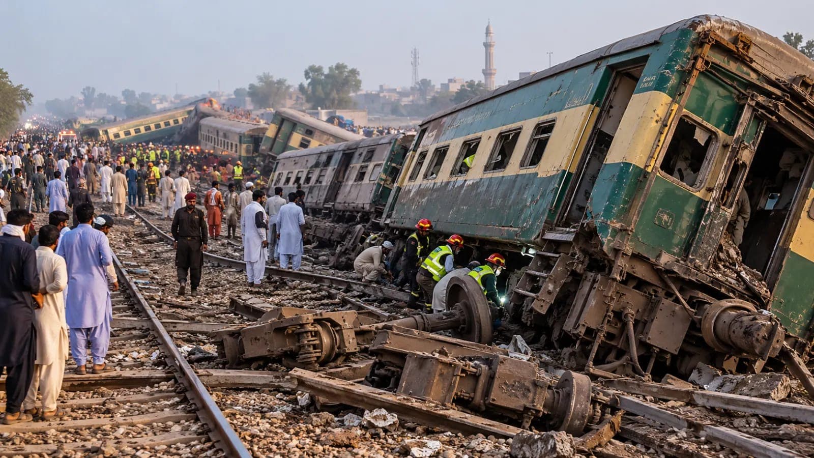 Rehman Baba Express Derails Near Multan: 4 Dead, 41 Hurt as 14 Coaches Leave Track