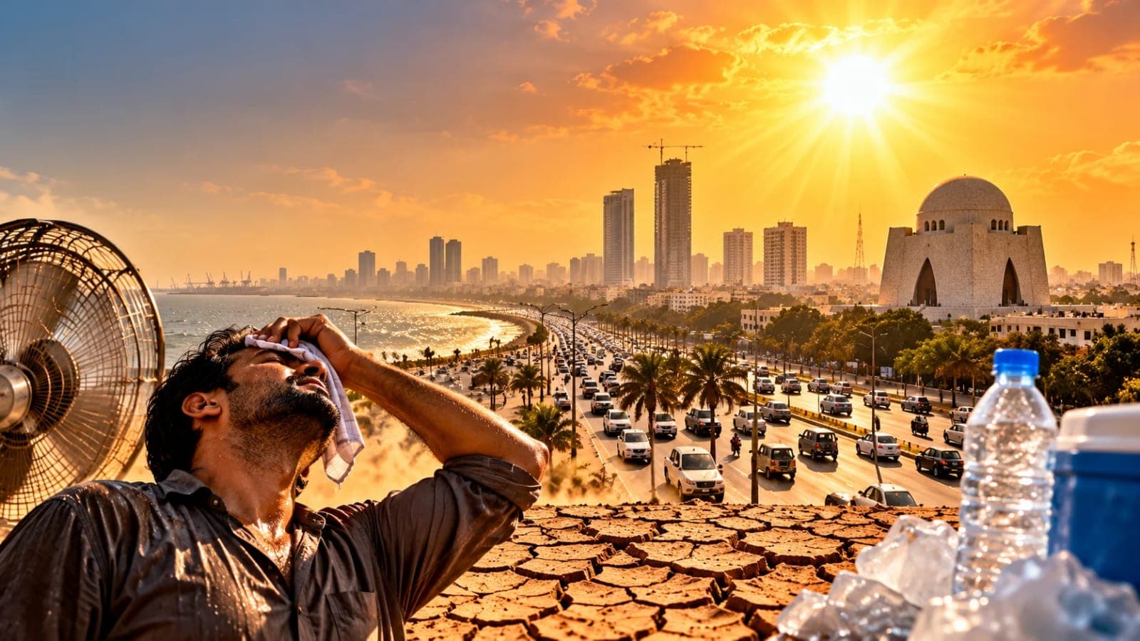 Karachi Swelters as Mercury Soars to 38.7C Amid City's "Second Summer"