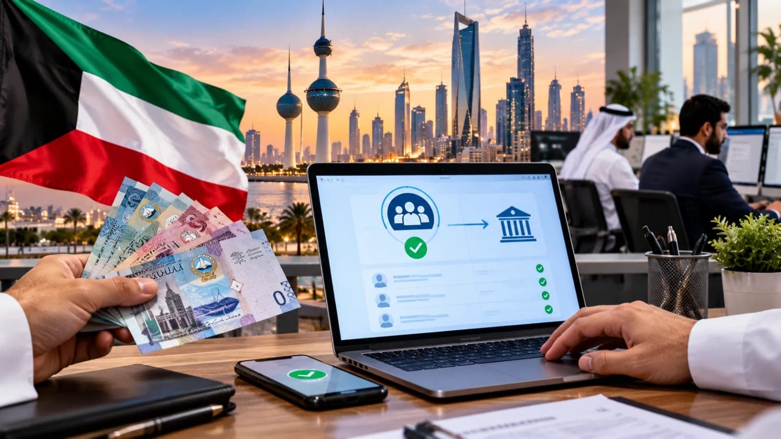 Kuwait Introduces New Salary Payment System for Private Companies