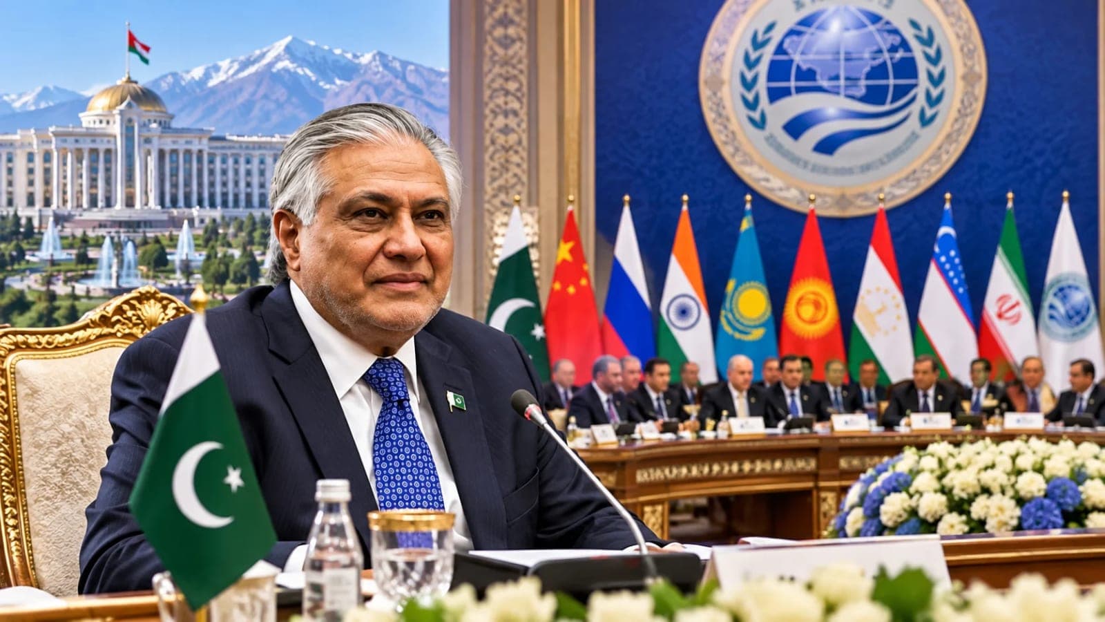 Delegation meeting setting in Dushanbe as Pakistan attends the SCO Council of Heads of Government in October 2026