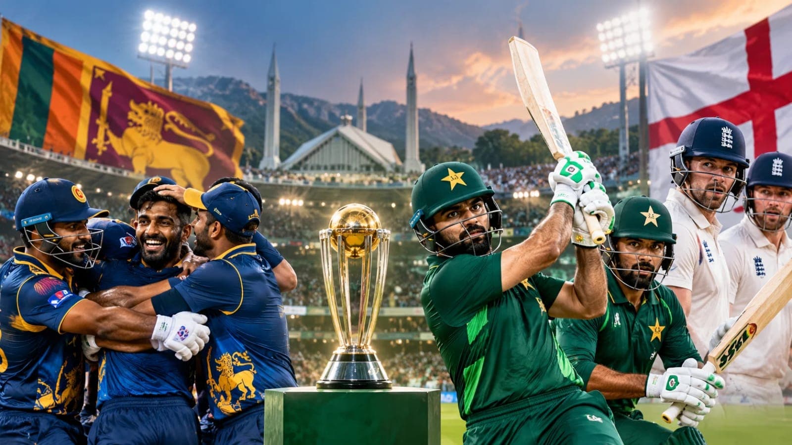 Cricket match at Rawalpindi illustrating Pakistan's ODI tri-series opener