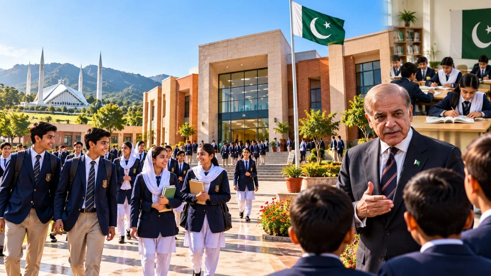 Exterior of a school campus in Islamabad representing the newly inaugurated Daanish School