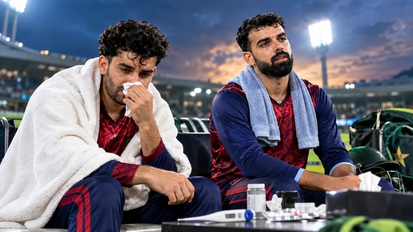 Shadab Khan and Sufyan Moqim Ruled Out of ODI Tri-Series Opener Due to Illness