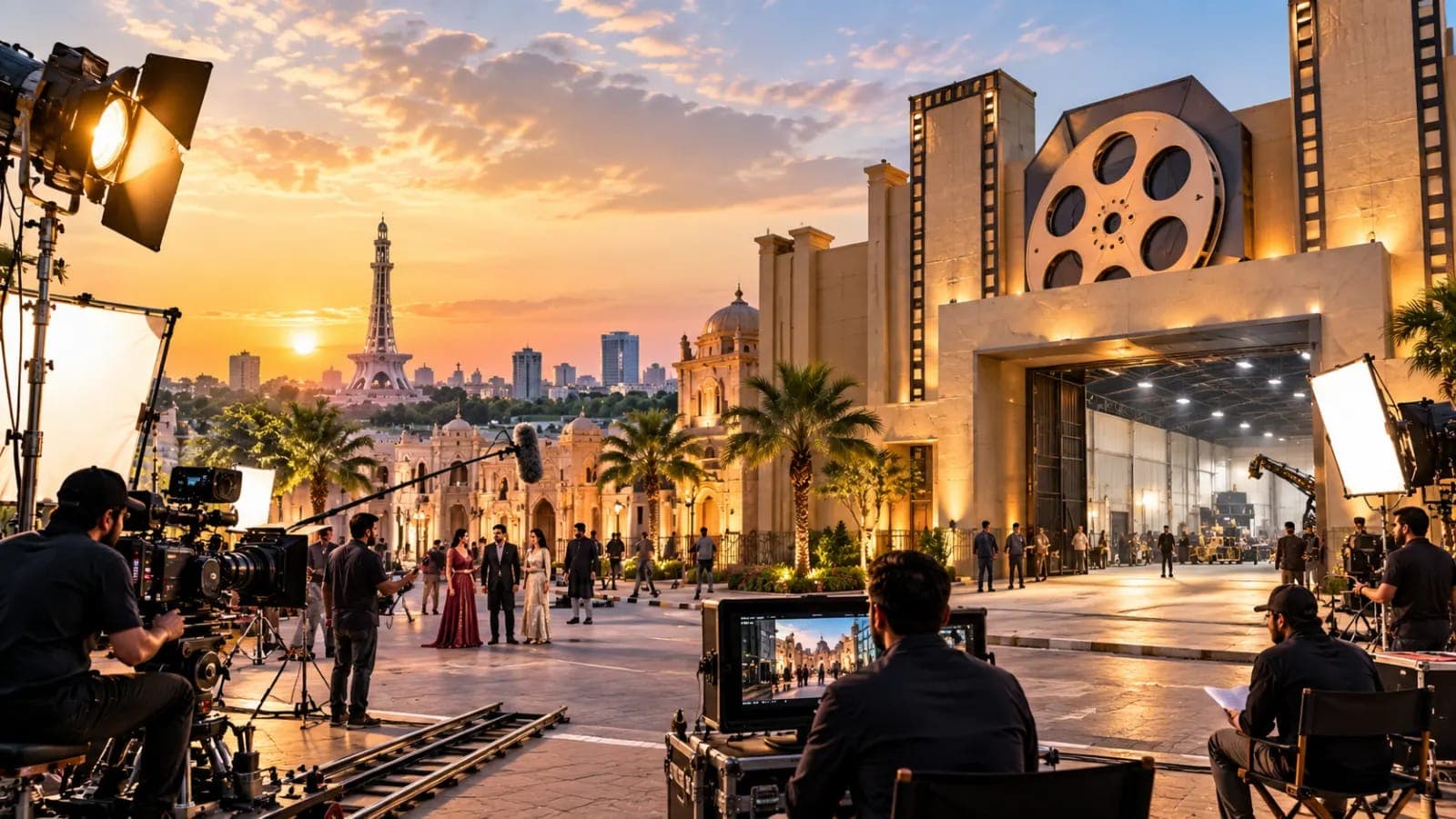 Punjab Film City in Lahore featuring modern film studios and production facilities planned for the December 15 inauguration