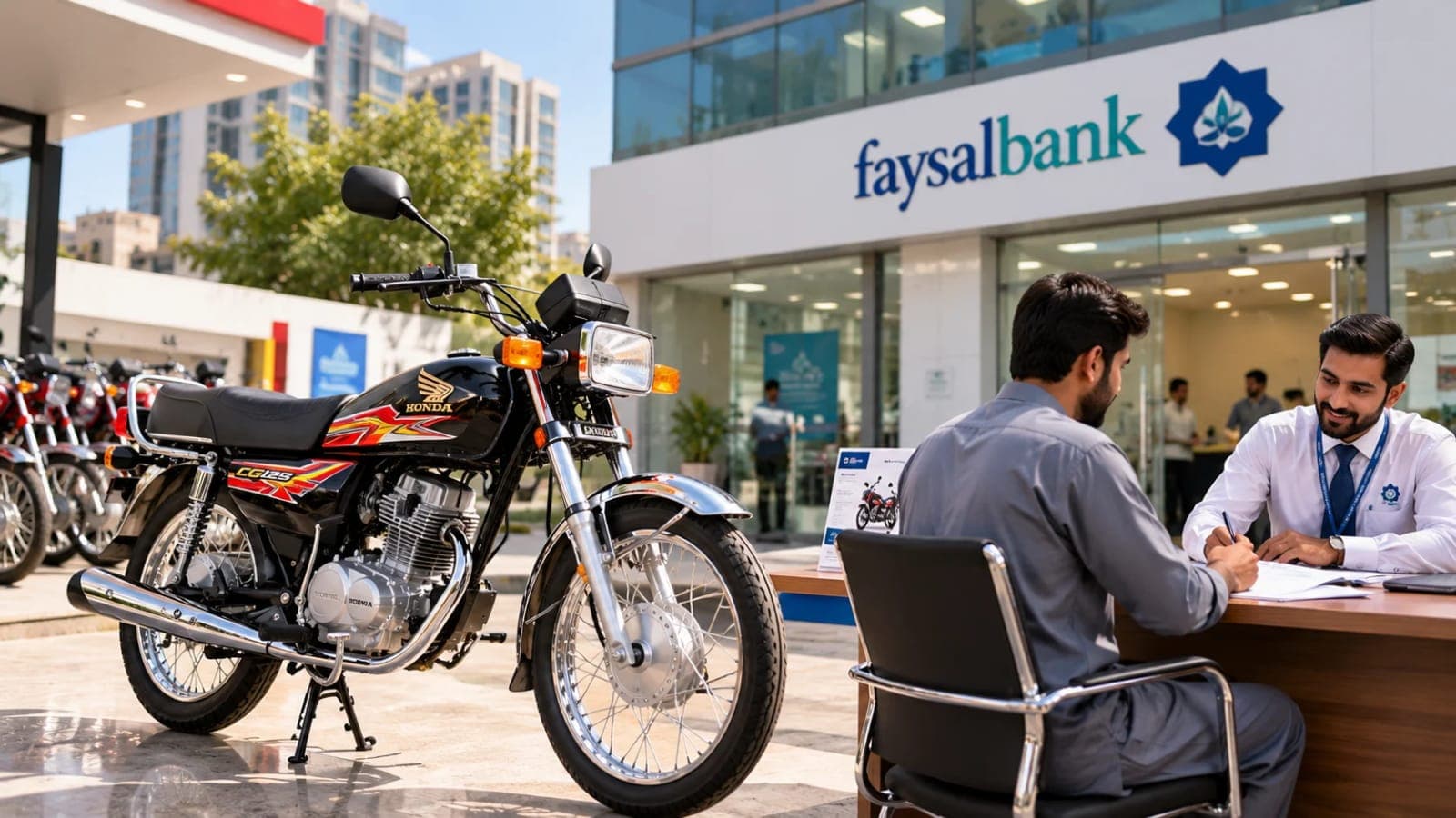 Honda CG 125 installments Faysal Bank Digimall