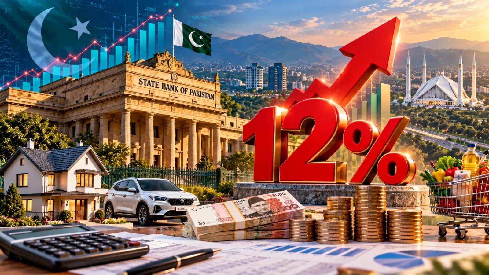SBP interest rate 12 percent October 2026