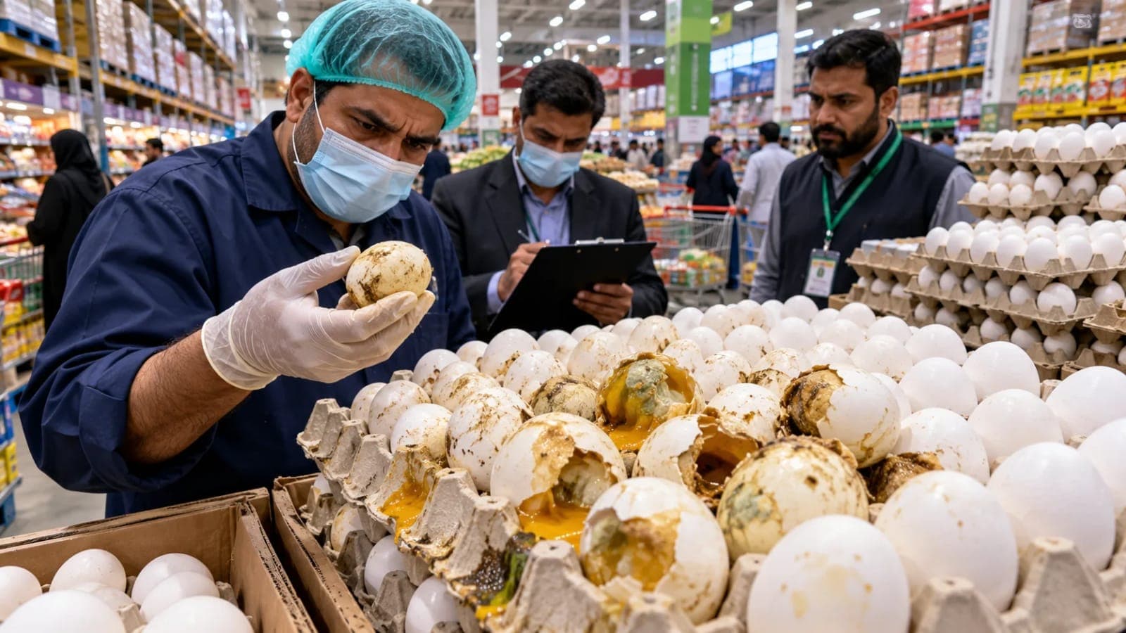 Islamabad rotten eggs complaint about a pack from Islamabad Cash and Carry store