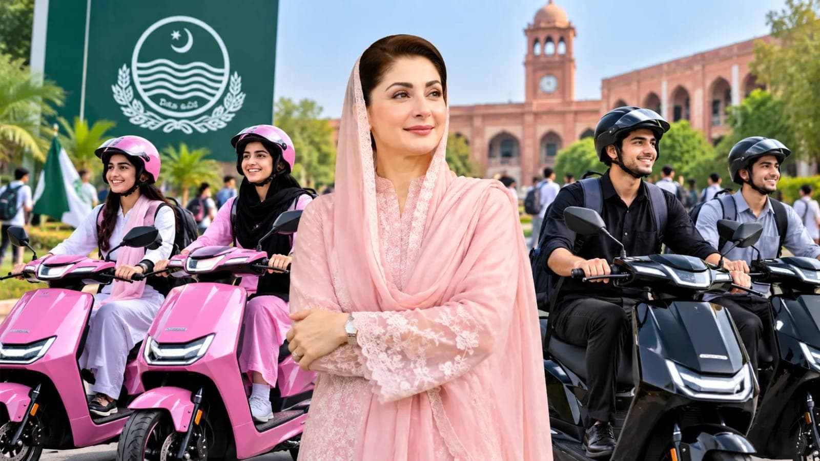 Maryam Nawaz Pink and Black Bike Scheme Apply Now