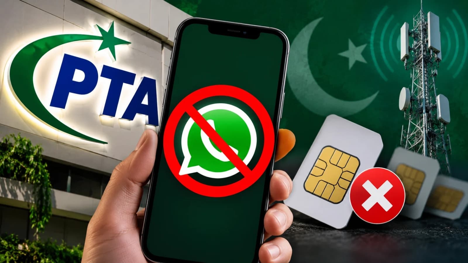PTA WhatsApp accounts blocked notice for WhatsApp accounts linked to inactive SIM cards