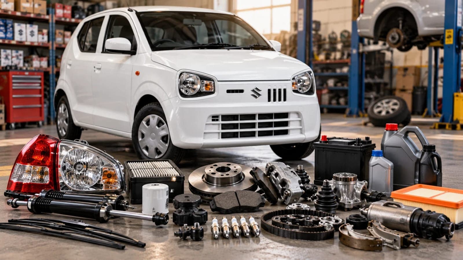 Suzuki Alto spare parts prices for genuine parts at a Suzuki dealership