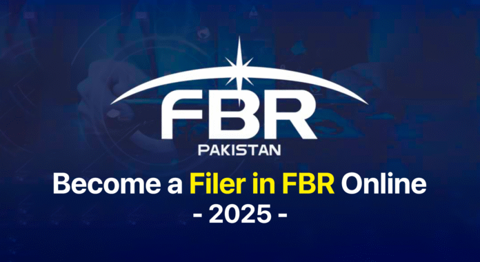 how to become a filer in FBR online