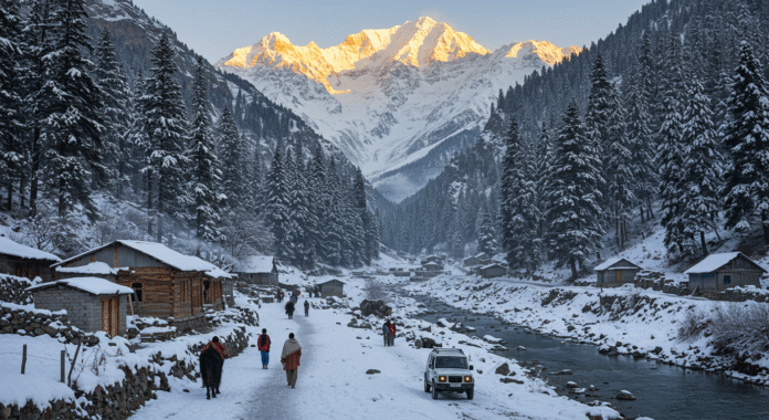 Snowfall Transforms Gilgit Baltistan into a Winter Wonderland: Winter in Pakistan Snowfall Transforms Gilgit Baltistan into a Winter Wonderland: Winter in Pakistan