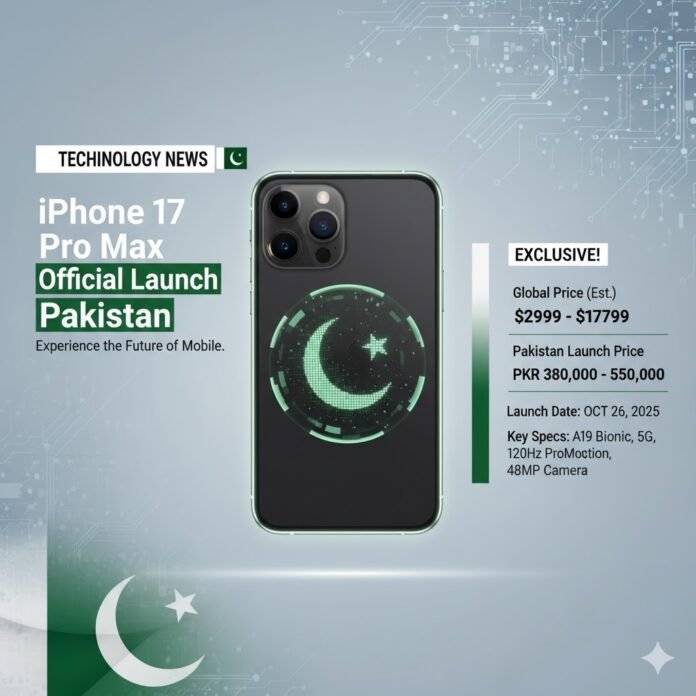 iPhone 17 Pro Max Official Launch in Pakistan: Prices, Models, and PTA Approval iPhone 17 Pro Max Official Launch in Pakistan: Prices, Models, and PTA Approval