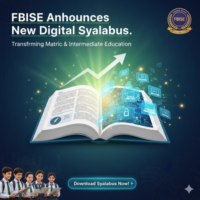 FBISE New Syllabus: Federal Board Introduces New Syllabus for Matric and Intermediate FBISE New Syllabus: Federal Board Introduces New Syllabus for Matric and Intermediate
