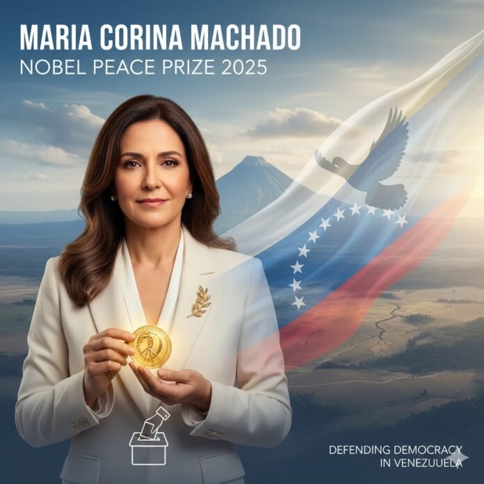 Maria Corina Machado Wins the 2025 Nobel Peace Prize for Defending Democracy in Venezuela Maria Corina Machado Wins the 2025 Nobel Peace Prize for Defending Democracy in Venezuela