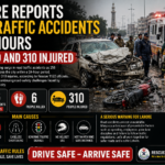 Lahore Reports 256 Traffic Accidents in 24 Hours, 6 Killed and 310 Injured